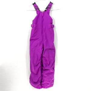 COLUMBIA Girls SNOW BIB SKI SUIT SNOW PANTS Purple Overalls  Size XS 6/6X